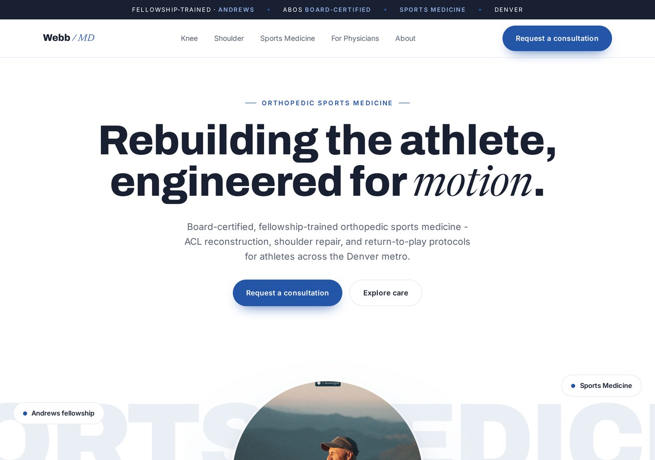 Signal design, Orthopedic sports medicine